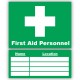 First Aid Personnel 